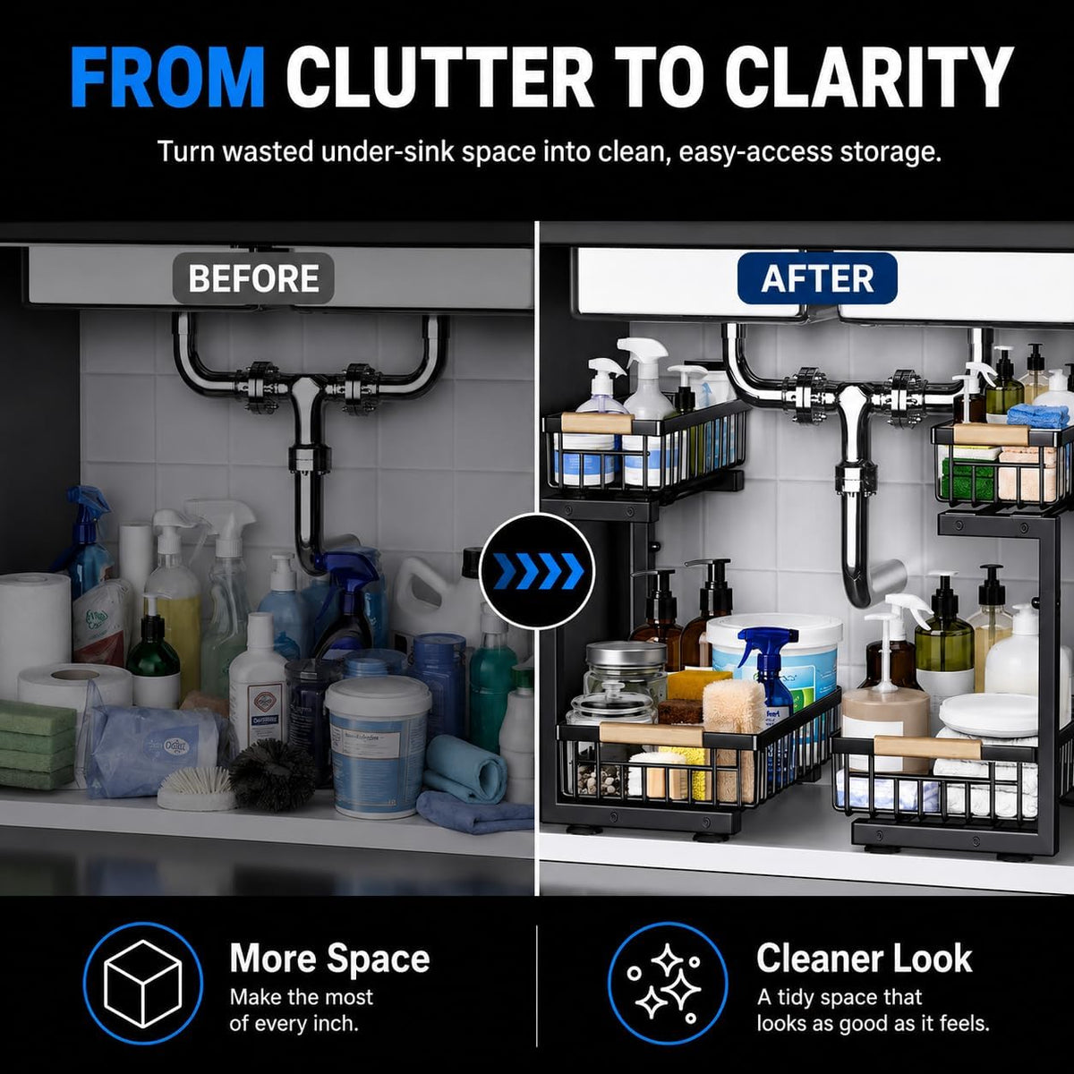 2-tier design doubles storage capacity within a single cabinet footprint