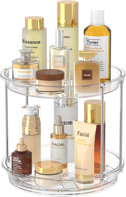 2-tier (or 3-tier) stackable design that doubles vertical storage in a 9-inch footprint