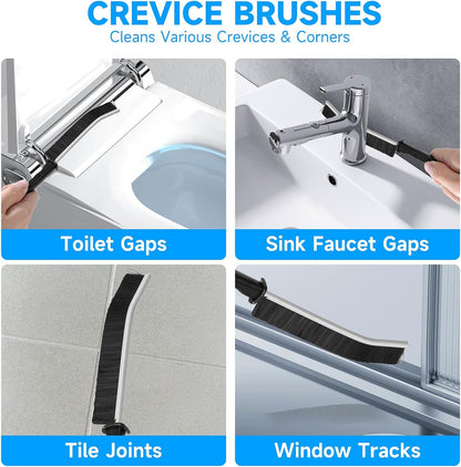 2 triangle cleaning brushes engineered for the inside of bottles and cups