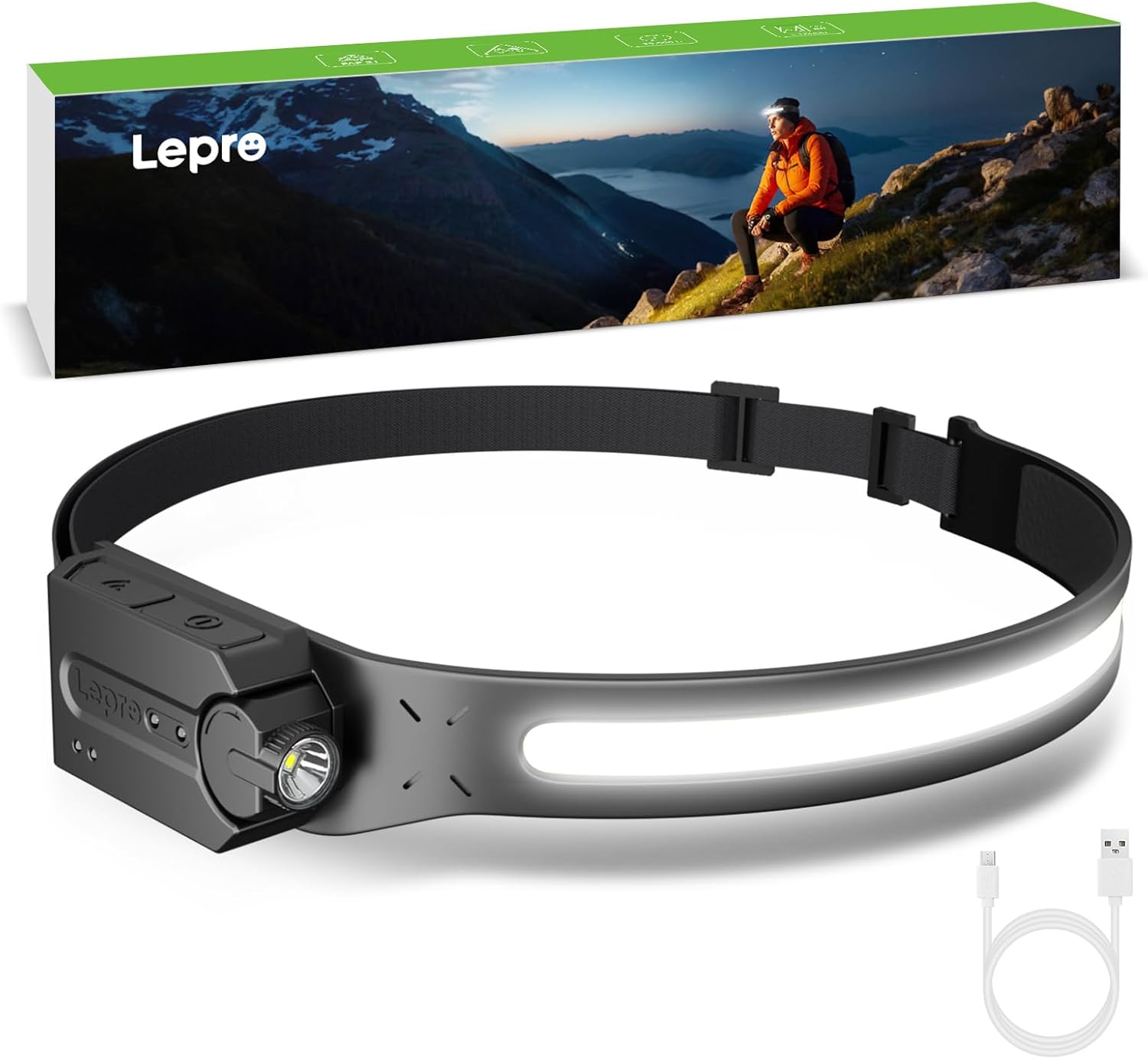 230° wide-angle cob led light bar delivering 350 lumens