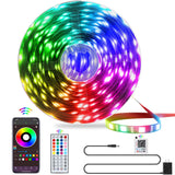 QZYL RGB LED Strip Lights for Kitchen Cabinets and Ceiling Edges, App-Controlled Mood Lighting
