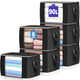 Black - 6 Pack-90L