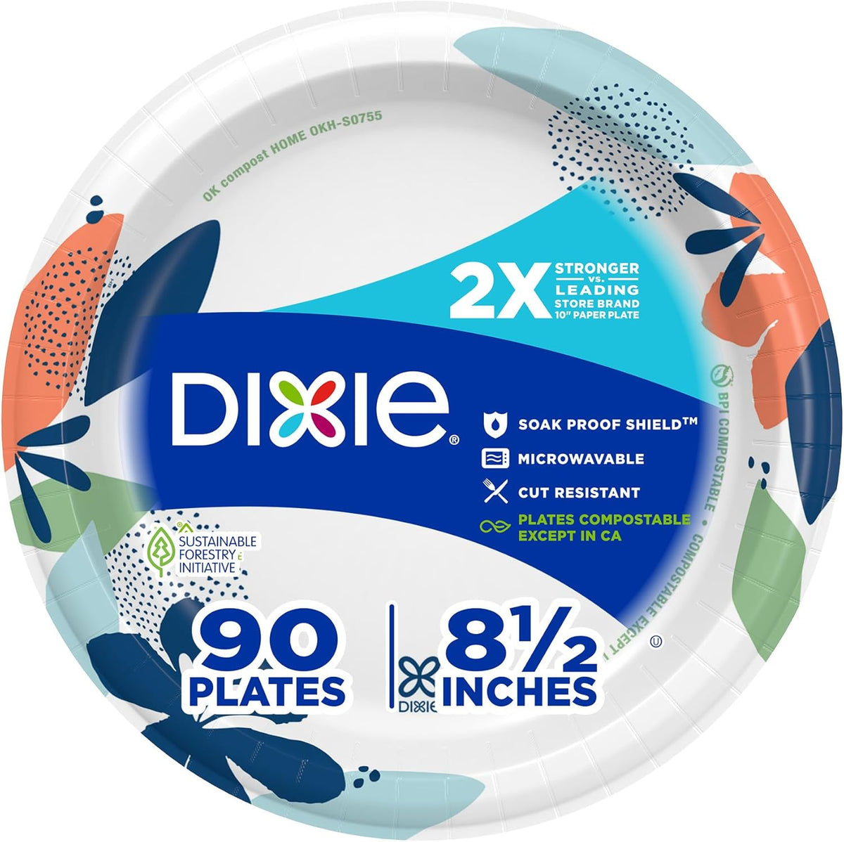 2x stronger construction vs. leading comparable 10" store brand paper plate
