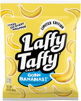 Laffy Taffy Mini Bars, Banana Flavor, 3.5 oz Bag – Mess-Free Halloween Treat for Trunk-or-Treat Stations