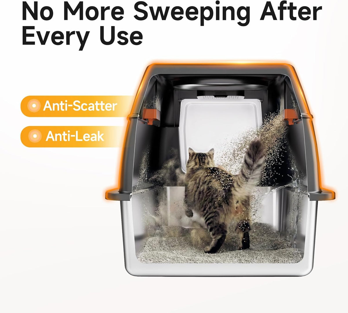 3-in-1 modular assembly: fully enclosed, semi-covered, or open pan configurations