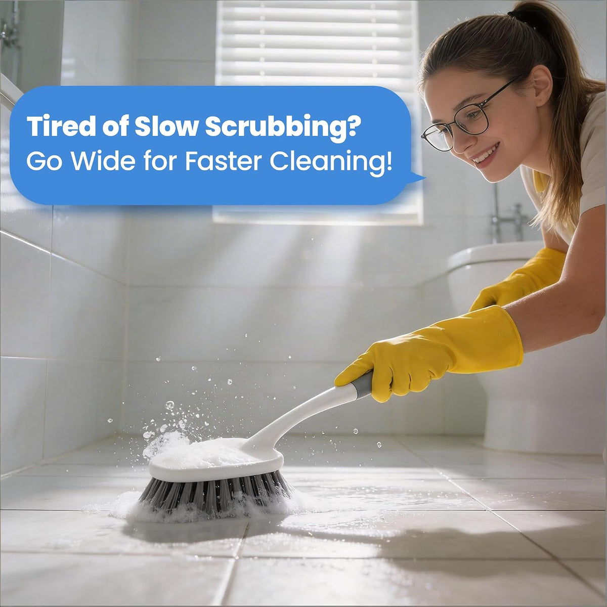 3-pack configuration providing dedicated brushes for different rooms or tasks