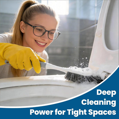 3 Pack Heavy Duty Scrub Brush Set as Housewarming Gift for New Homeowners – Bathroom and Floor Cleaning Bundle