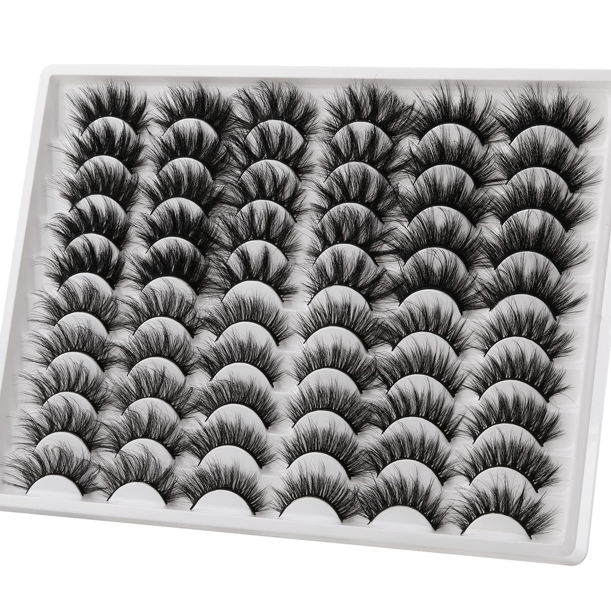 30 Pairs 20MM False Eyelashes ALICE Wholesale 6 Styles Lashes Bulk 6D Volume Dramatic Faux Mink Eyelashes Multipack