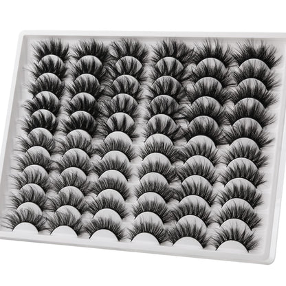 30 Pairs 20MM False Eyelashes ALICE Wholesale 6 Styles Lashes Bulk 6D Volume Dramatic Faux Mink Eyelashes Multipack