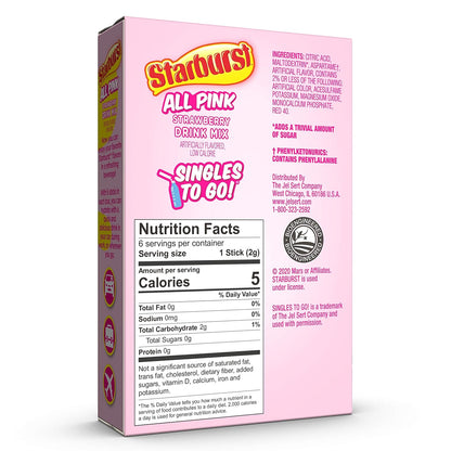 30 total single-serve powder packets (6 per flavor box)