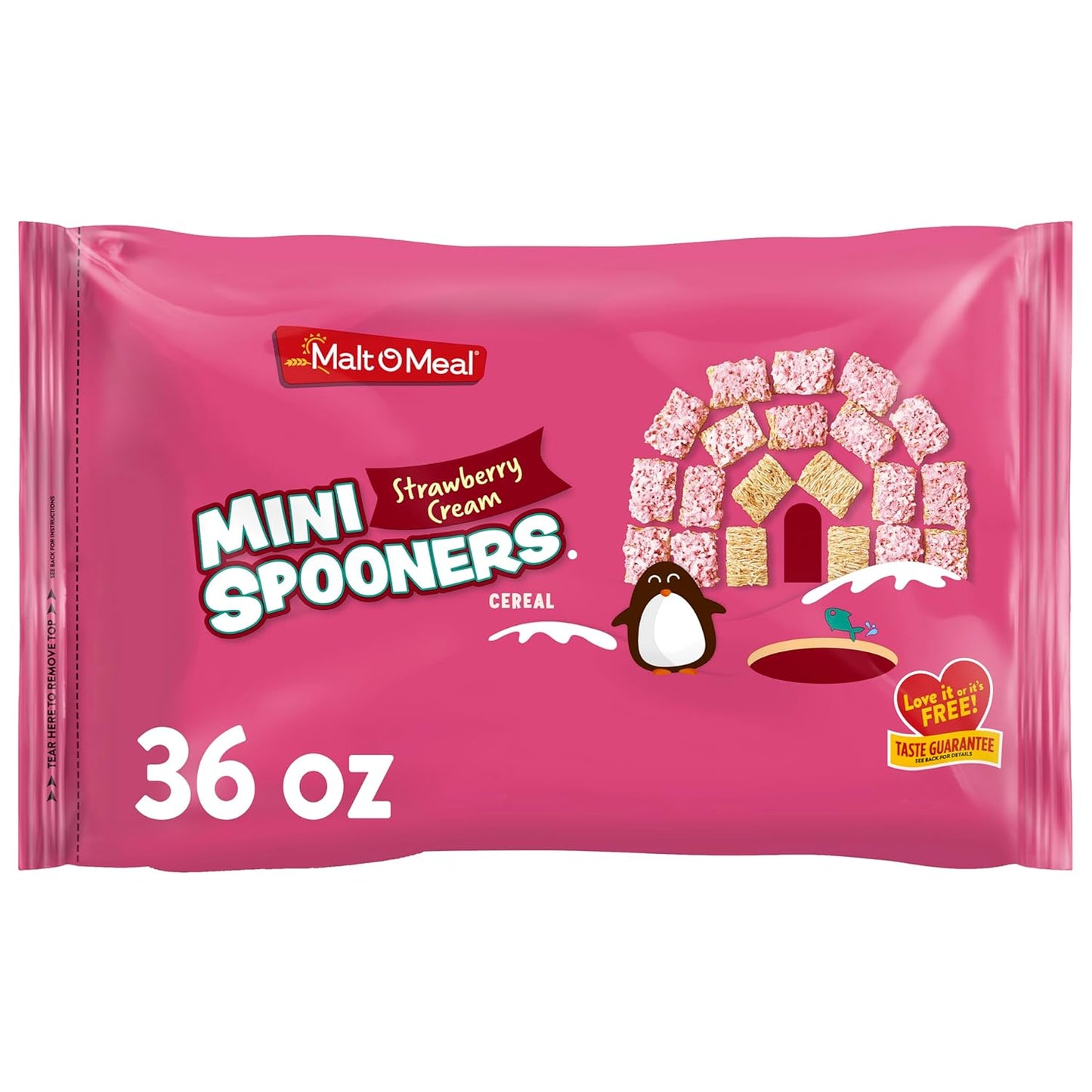 36 oz resealable bulk cereal bag sized for families