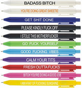 Cityhermit 11 Pack Novelty Swear Pens – Tension-Busting Journal Companion for Mental Reset Moments