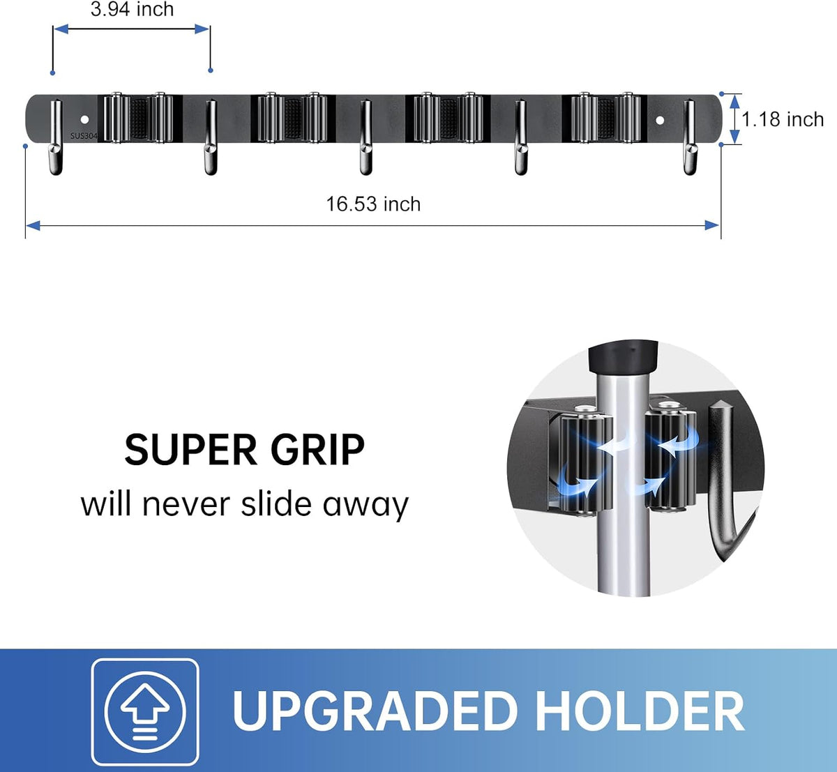 4 storage slots and 5 movable hooks per unit (in 4r5h configuration)