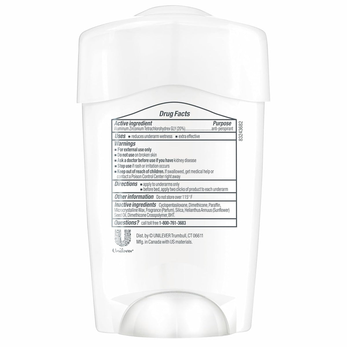 48-hour sweat and odor protection duration