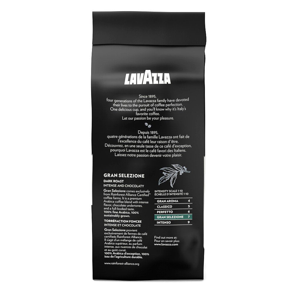 5/5 intensity rating — lavazza's strongest