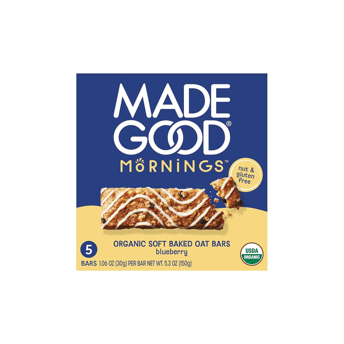 5 individually wrapped bars per box (1.06 oz each) for grab-and-go convenience