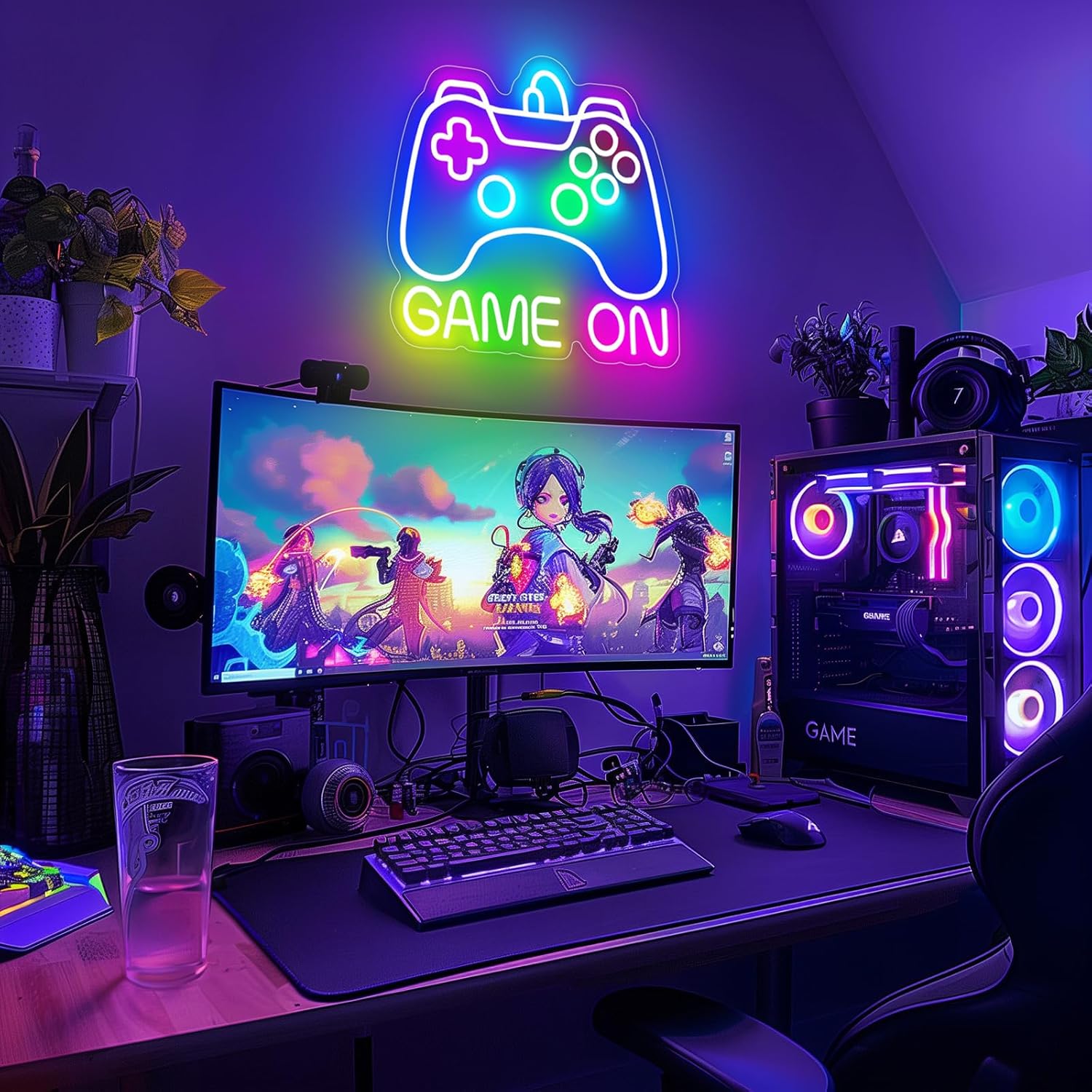 5-level adjustable dimming controlled by an in-line on/off button on the 79-inch usb cable