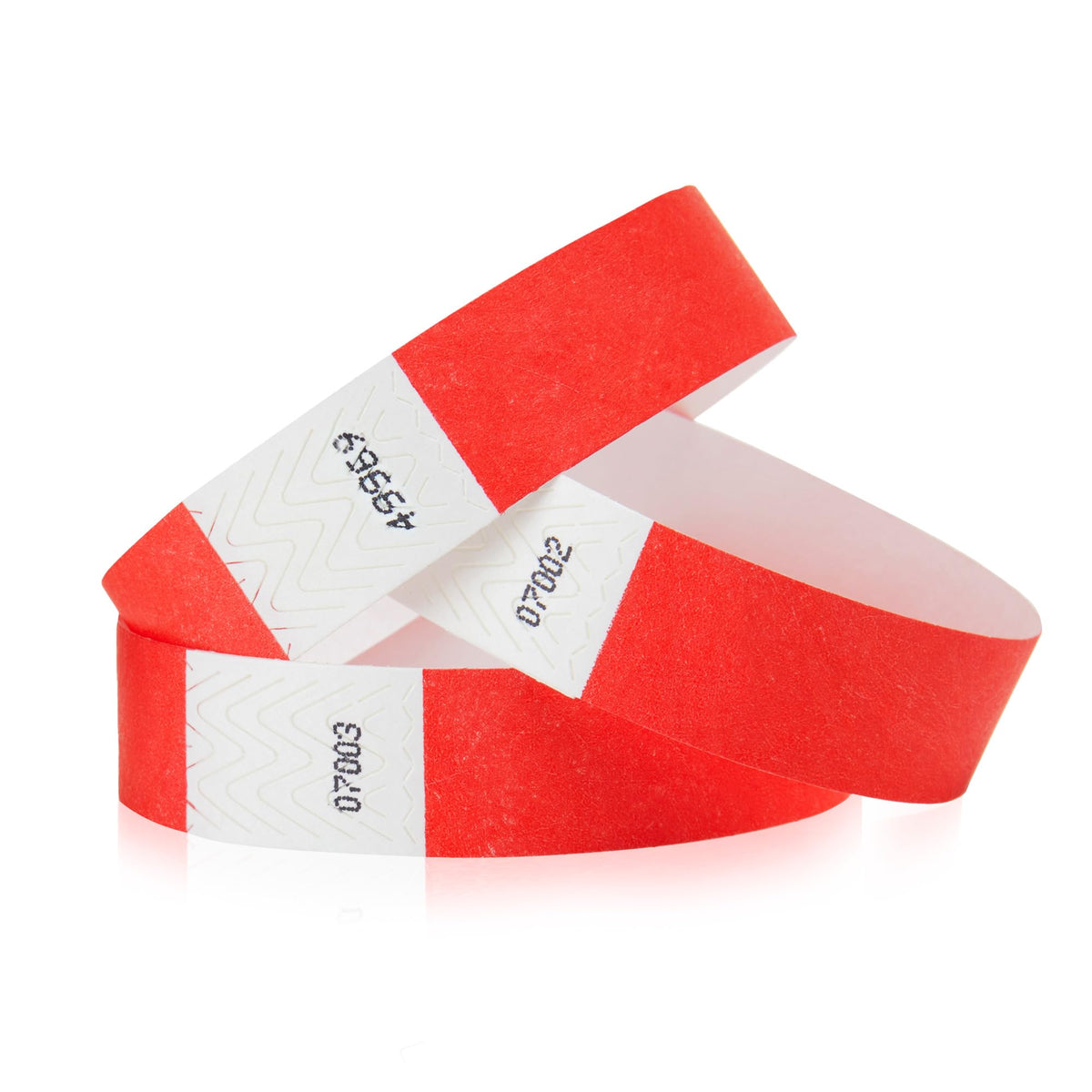 500 WristCo Neon Red Tyvek Wristbands for Events - Tamper-Proof Design &amp;amp; Fluorescent Color Prevent Reuse Premium-Grade Bracelets for Hospital &amp;amp; Medical ID, Party &amp;amp; VIP Identification