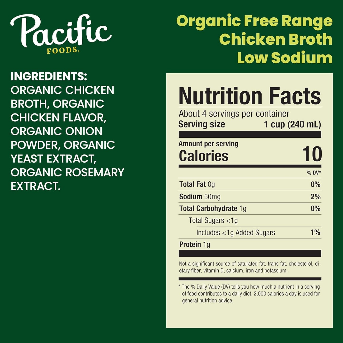 50mg sodium per serving, certified low-sodium formulation