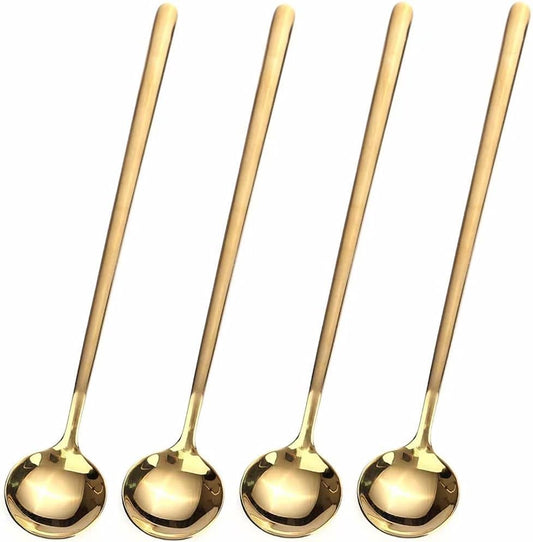6.7-inch elongated handle for deep tumblers and iced beverage glasses