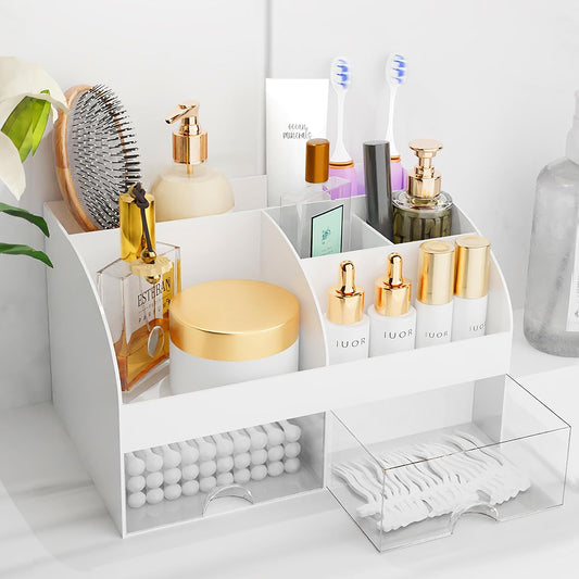 6 dedicated sections plus 2 pull-out drawers for layered storage