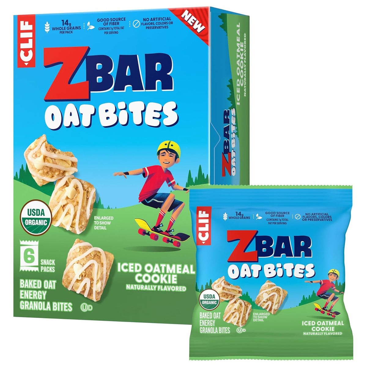 6 individually wrapped 1.1 oz snack packs per box for grab-and-go portions