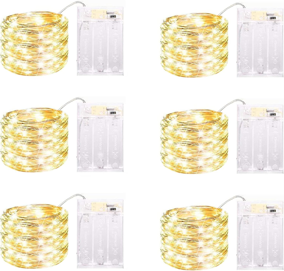 6-pack of 40-led strings totaling 240 lights across 78 feet
