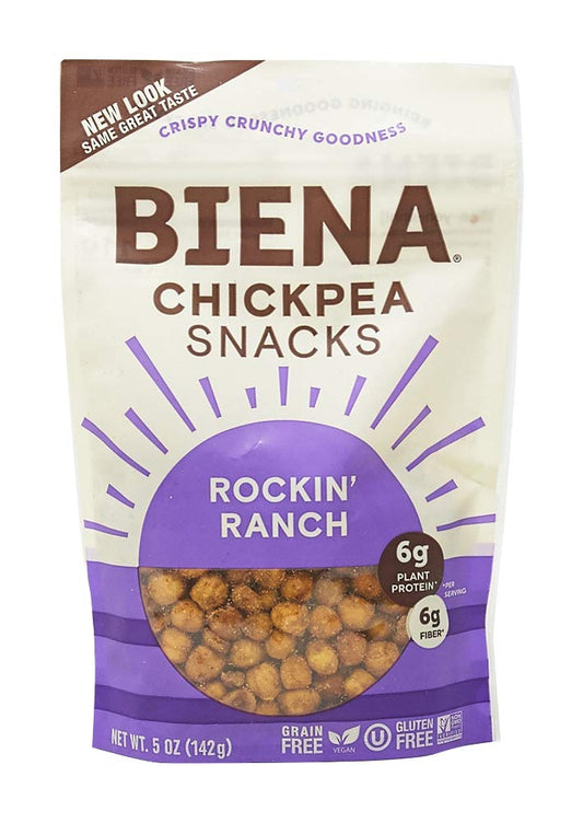 6g plant-based protein per serving from roasted chickpeas