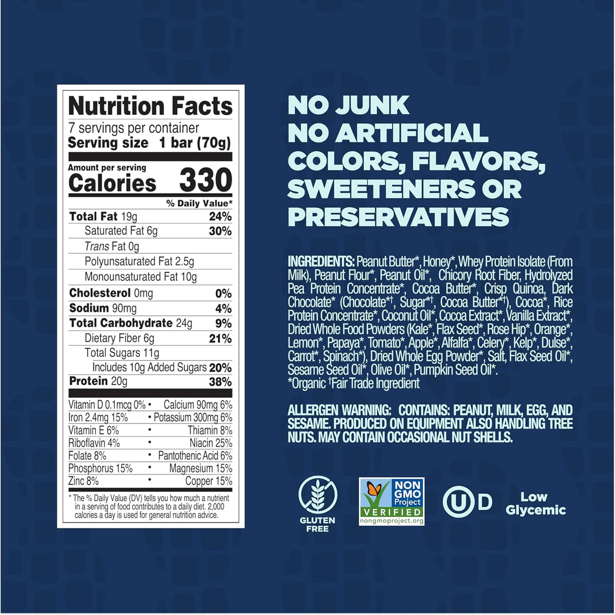 6g total fiber including 3g prebiotic fiber for digestive health