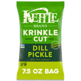 Kettle Brand Potato Chips Krinkle Cut Truffle and Sea Salt, 7.5 Oz – Durable Kettle Chips for Patio Dining and Tailgates