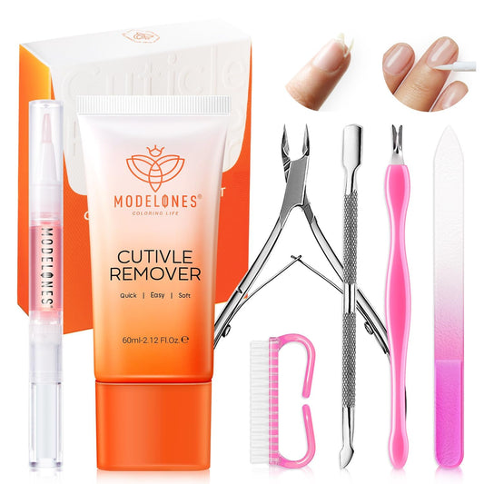 7-piece complete manicure set (cream, oil, trimmer, pusher, nipper + 2 extra tools)
