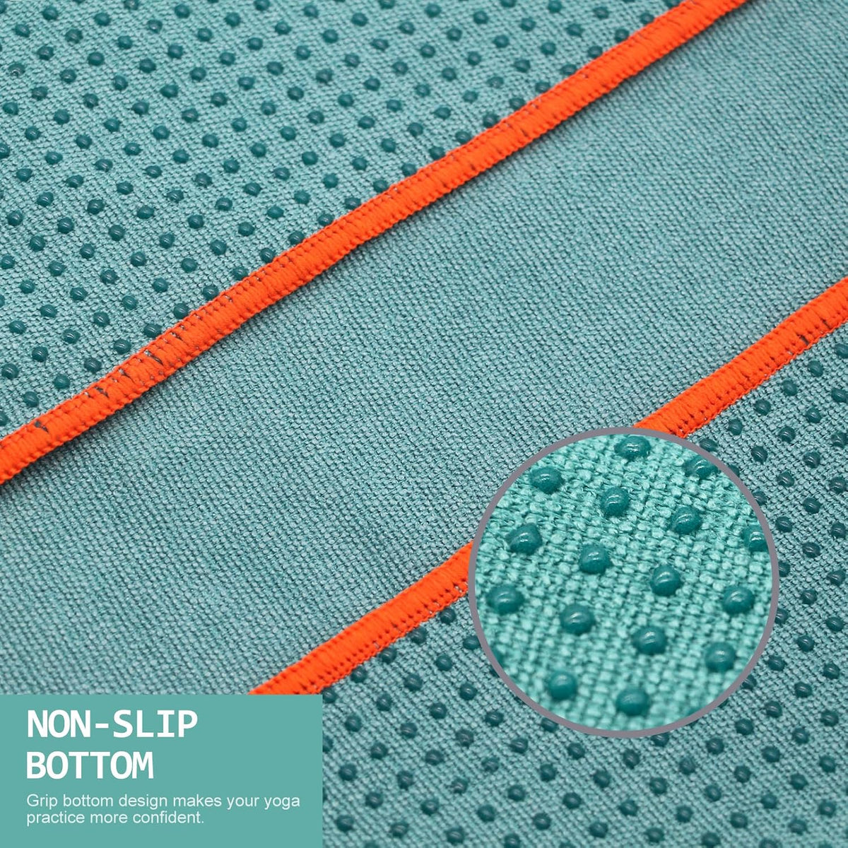72" l x 24" w dimensions matching standard yoga mats