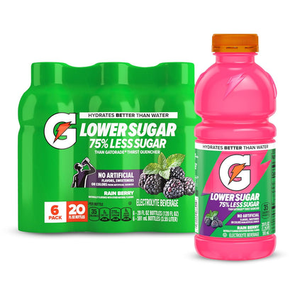 75% reduced sugar formula (5g vs 21g per 12 fl oz serving compared to gatorade thirst quencher)