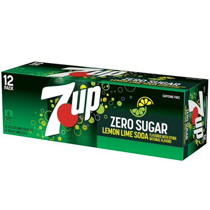 7UP Diet Soda Multi-Pack, 12 Oz Cans – Heart-Conscious Refreshment for Wellness Meal Prep