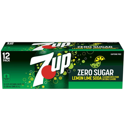 7UP Diet Soda Multi-Pack, 12 Oz Cans – Heart-Conscious Refreshment for Wellness Meal Prep