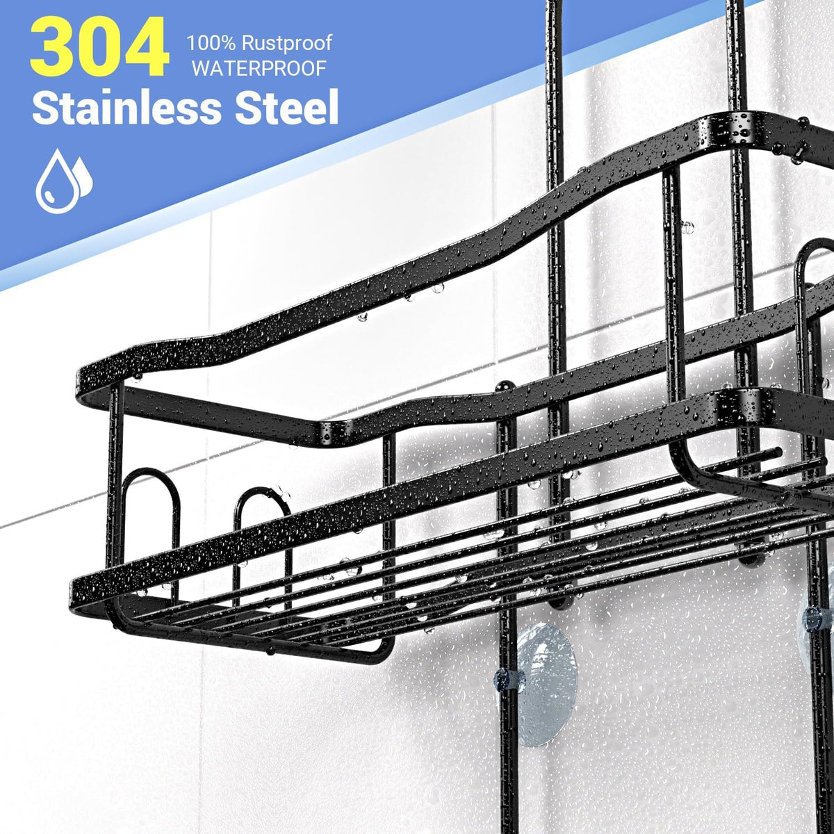 8 fixed side hooks plus 4 removable hooks for flexible hanging storage