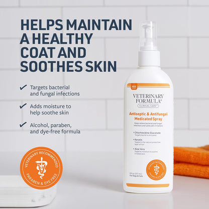 8 fl oz spray bottle for targeted topical application without rinsing