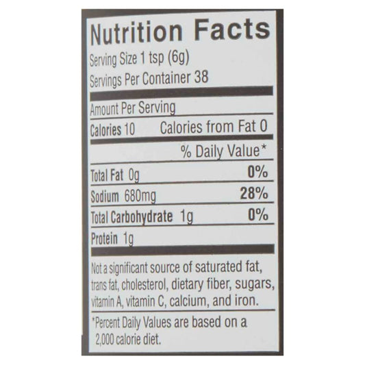 8 oz jar providing 38 servings