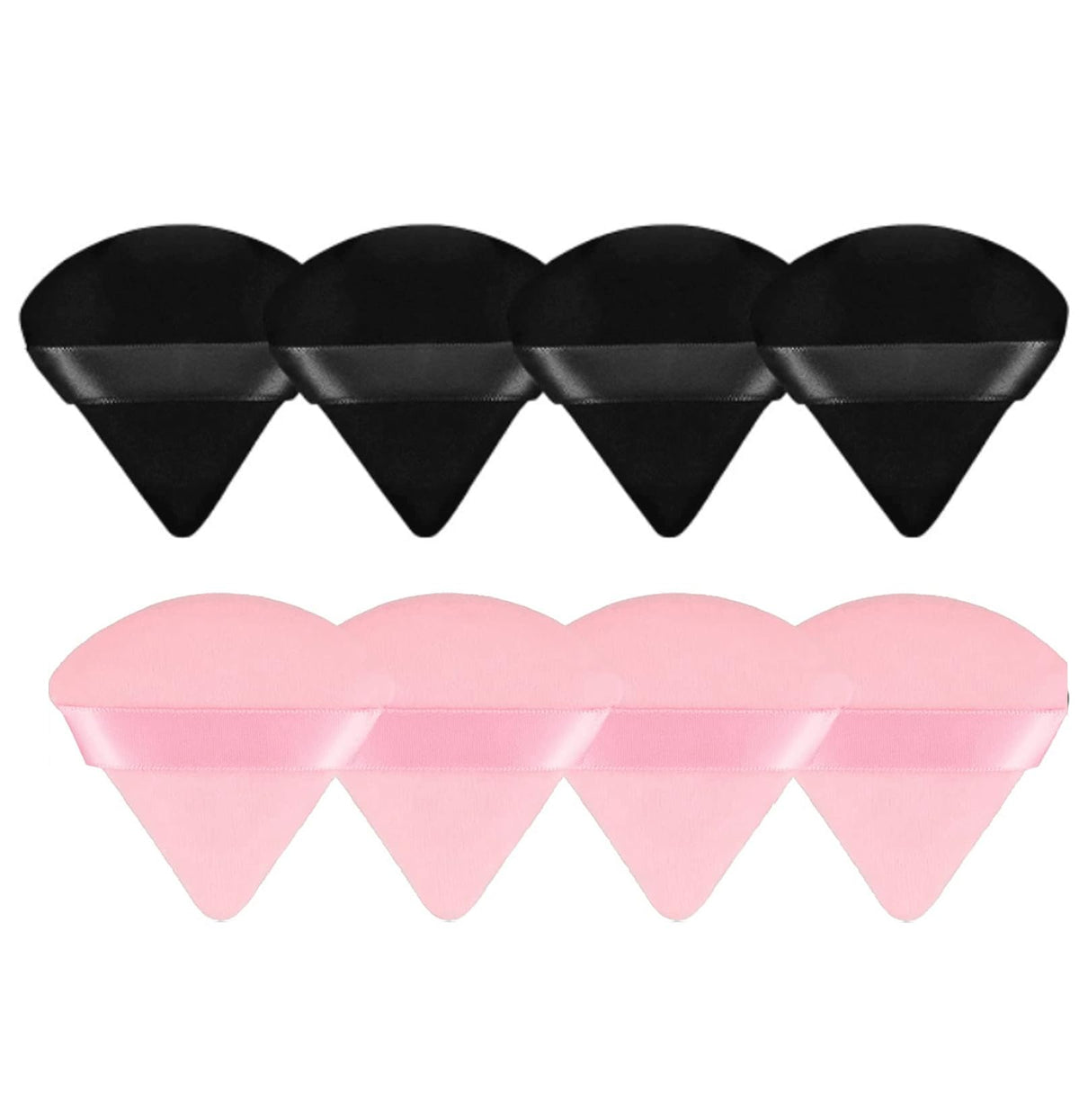 8 Pieces Triangle Powder Puff Face Soft Triangle Makeup Puff Velour Cosmetic Foundation Blender Sponge Beauty Makeup Tools