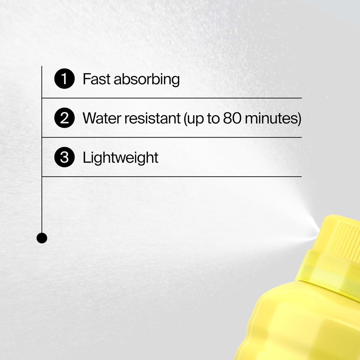 80-minute water resistance rating suitable for swimming and sweating