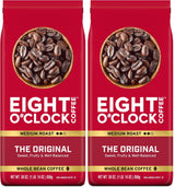 Eight O'Clock Coffee Dark Italian Espresso Whole Bean – Break Room Productivity Pick, Bold Morning Kickstart