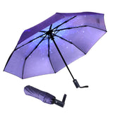 NPCQUN Cute Travel Umbrella Gift – Valentine's Day and Holiday Present for Women Who Commute, Patterned Folding Umbrella with Sleeve
