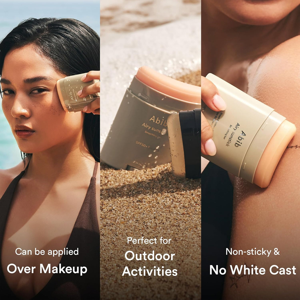 Abib Airy Sunstick – Golf Course Sunblock Stick, Sweat-Resistant SPF50+ with Semi-Matte Finish