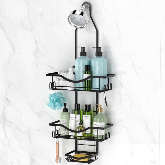 adjustable hanging frame with anti-slip rubber rings for tool-free installation