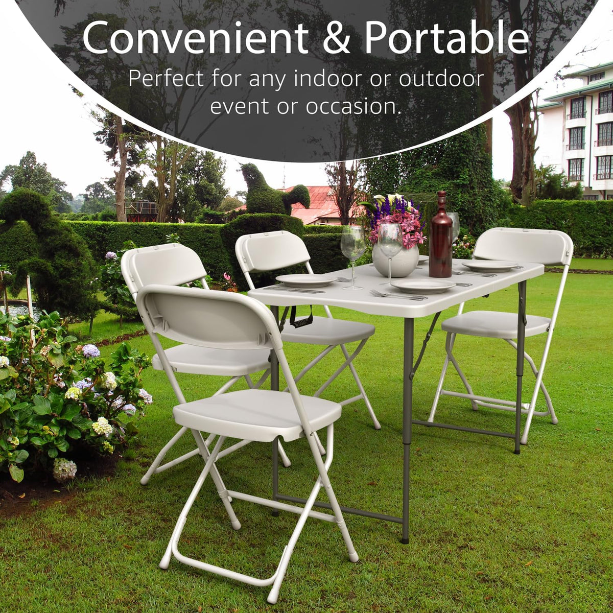 adjustable height range of 20.5" to 29" with 3 height positions via push-button legs
