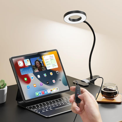 Adjustable LED Work Lamp – Productivity Lighting for Dorm Study and Home Office, Eye-Caring Clamp Light