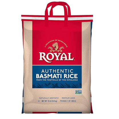 aged long-grain white basmati sourced from himalayan-region growers