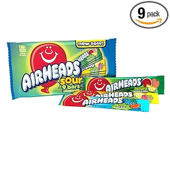 Airheads Sour Three-Flavor Candy Assortment – Giftable Snack Box for Road Trippers, Hostess Tins, and Office Treats