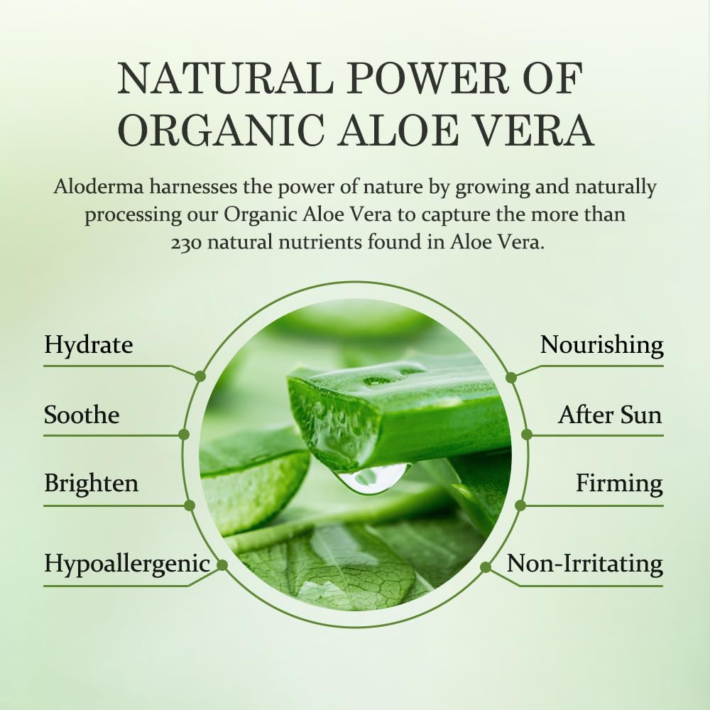 Aloderma Aloe Vera Gel – Housewarming Spa Gift for Her, 3-Pack Clean Beauty Favorites