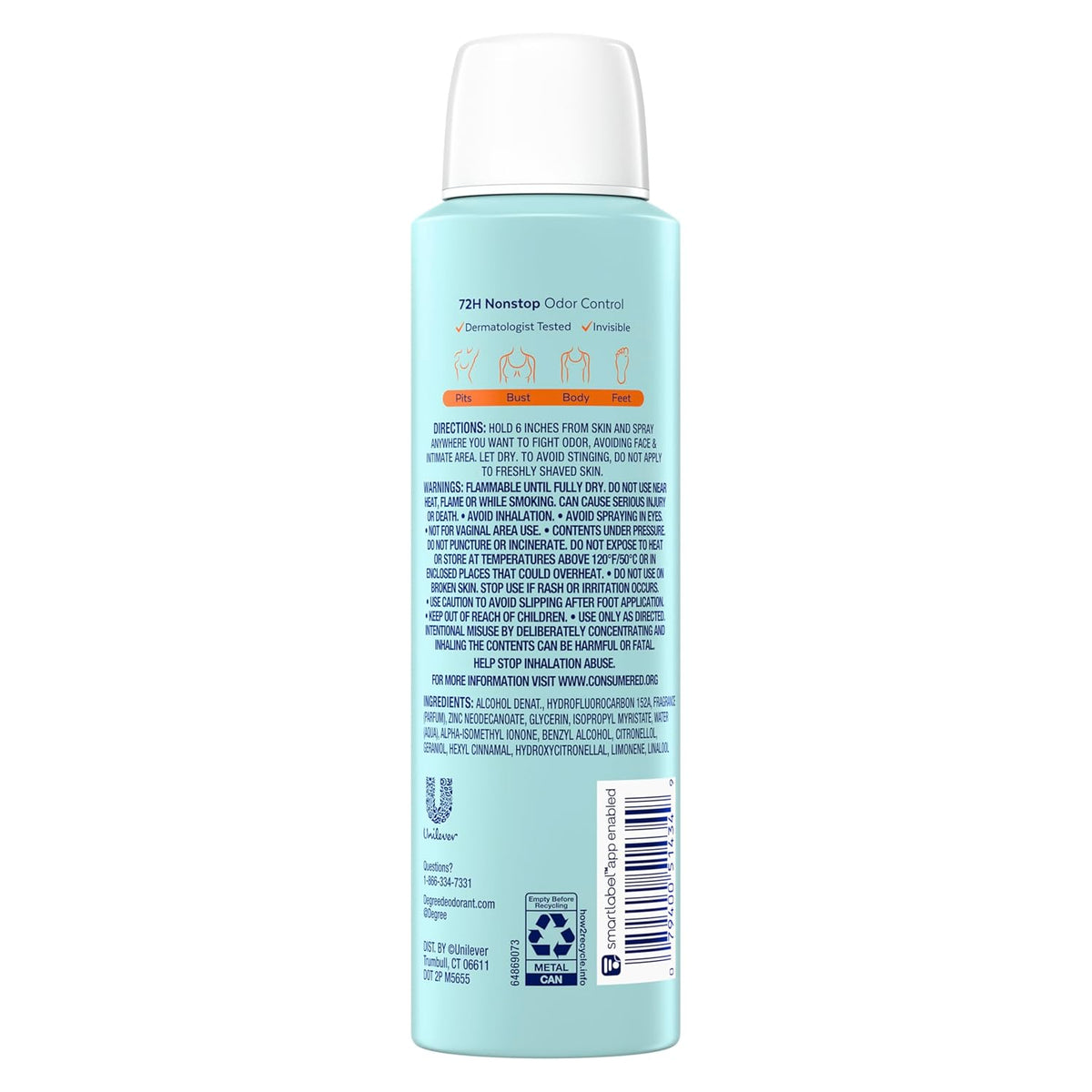 aluminum-free and paraben-free formulation